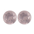 Galilea Rose Quartz Set of 2 (Rnd 5 mm) 1.01 ctw - Sticky add to cart bar