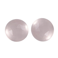 Galilea Rose Quartz Set of 2 (Rnd 5 mm) 0.87 ctw