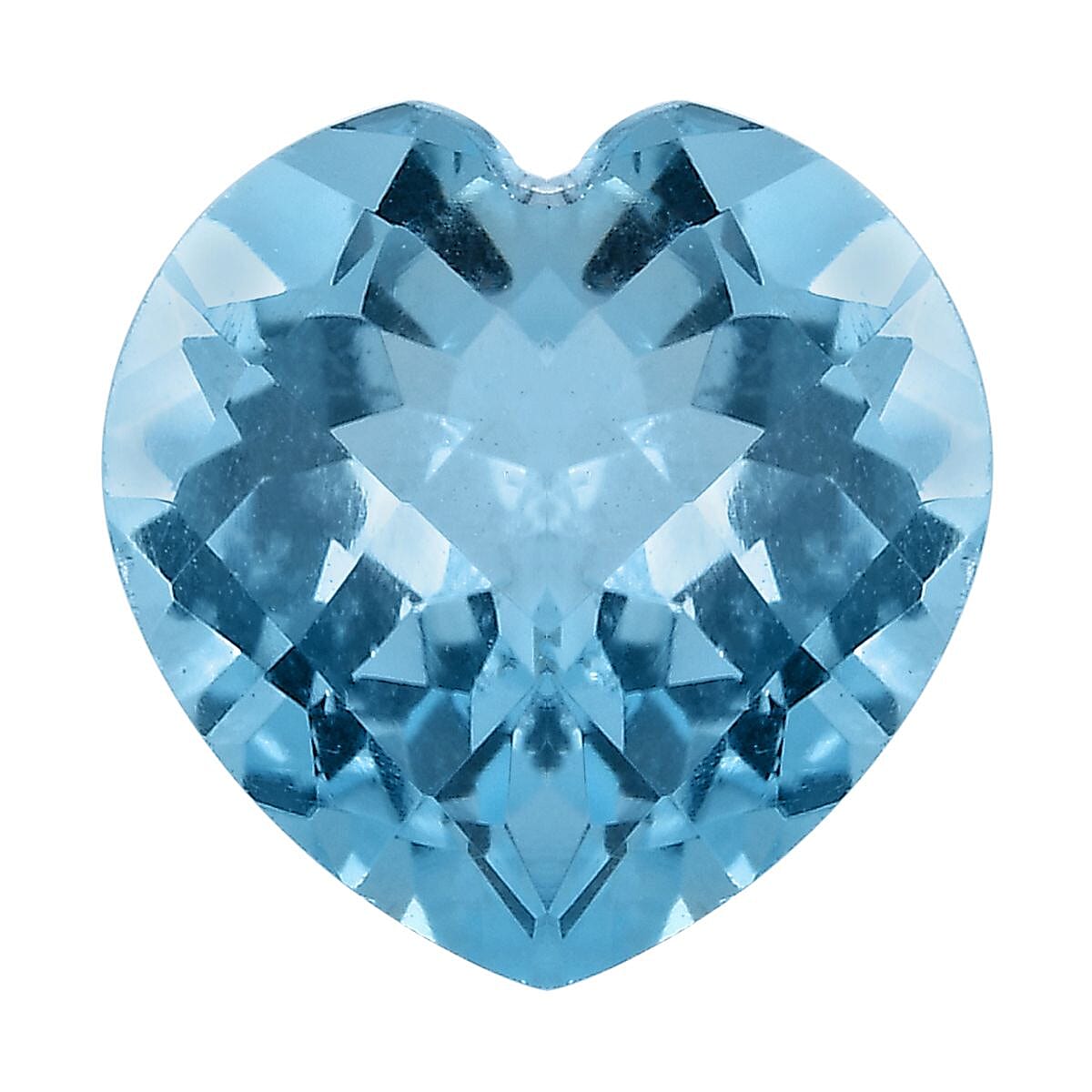 AA Sky Blue Topaz (Heart 10 mm) 3.65 ctw Loose Gemstone