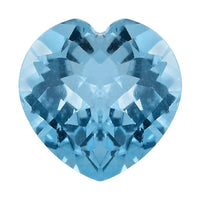 AA Sky Blue Topaz (Heart 10 mm) 3.65 ctw Loose Gemstone