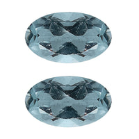Sky Blue Topaz Set of 2 (Oval 5x3 mm) 0.49 ctw