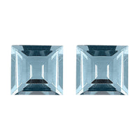 Sky Blue Topaz Set of 2 (Sqr 6 mm) 2.34 ctw Loose Gemstone