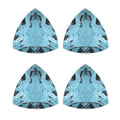 Sky Blue Topaz Set of 4 (Trl 7 mm) 4.46 ctw Loose Gemstone - Sticky add to cart bar