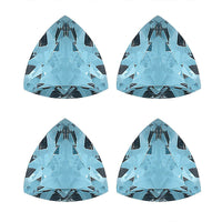 Sky Blue Topaz Set of 4 (Trl 7 mm) 4.46 ctw Loose Gemstone