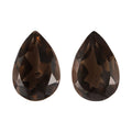 Brazilian Smoky Quartz Set of 2 (Pear 6x4 mm) 0.75 ctw - Sticky add to cart bar