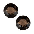 Brazilian Smoky Quartz Set of 2 (Rnd 5 mm) 0.82 ctw - Sticky add to cart bar
