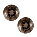Brazilian Smoky Quartz Set of 2 (Rnd 8 mm) 3.25 ctw - Sticky add to cart bar