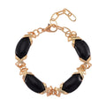 TLV Black Obsidian Molto Kiss Bracelet in Goldtone (6-8In) 65.00 ctw - Sticky add to cart bar