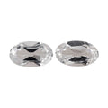 White Topaz Set of 2 (Oval 5x3 mm) 0.54 ctw - Sticky add to cart bar