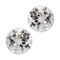 White Topaz Set of 2 (Rnd 8 mm) 3.80 ctw - Sticky add to cart bar