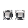 White Topaz Set of 2 (Sqr 6 mm) 2.60 ctw - Sticky add to cart bar