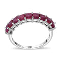 Niassa Ruby (FF) 2.25 ctw Ring in Rhodium Over Sterling Silver (Size 10.0) - Sticky add to cart bar