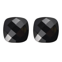 Thai Black Spinel Set of 2 (Cush 10x10 mm) 10.29 ctw