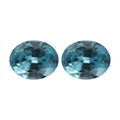 Premium Blue Zircon Set of 2 (Ovl 5x4 mm) 1.08 ctw - Sticky add to cart bar
