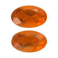 Premium Jalisco Fire Opal Set of 2 (Oval 5x3 mm) 0.29 ctw