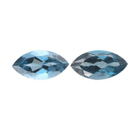 London Blue Topaz Set of 2 (Mrq 6x3 mm) 0.55 ctw