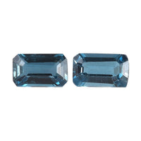 London Blue Topaz Set of 2 (Oct 5x3 mm) 0.60 ctw Loose Gemstone