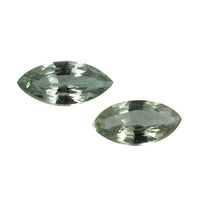 Green Sapphire Set of 2 (Mrq 5x2.5 mm) 0.27 ctw