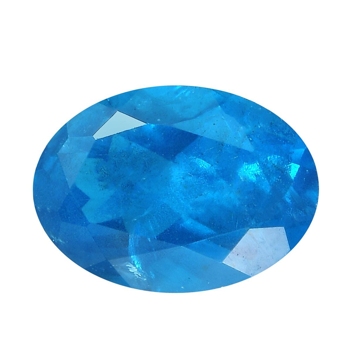 AA Malgache Neon Apatite (Ovl 7x5 mm) 0.75 ctw