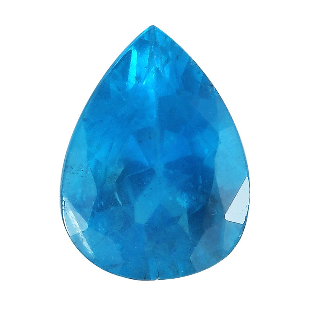 Malgache Neon Apatite (Pear 7x5 mm) 0.60 ctw Loose Gemstone