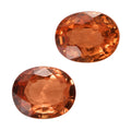 Orange Sapphire Set of 2 (Ovl 5x4 mm) 0.80 ctw - Sticky add to cart bar