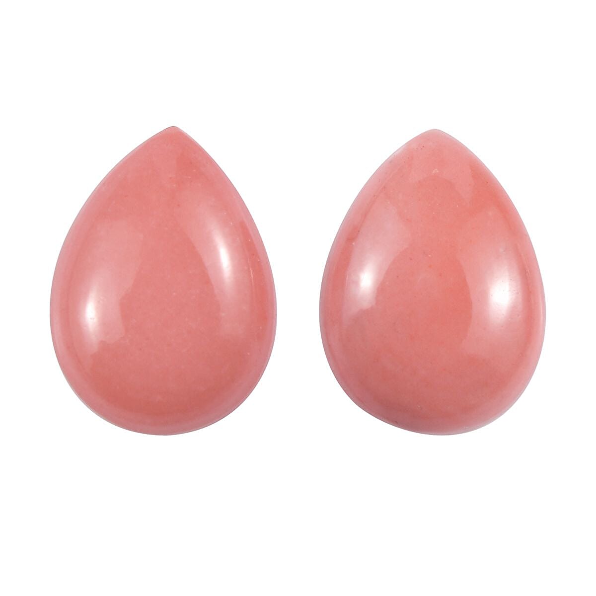 AAA Peach Opal Set of 2 (Pear 7x5 mm) 0.94 ctw