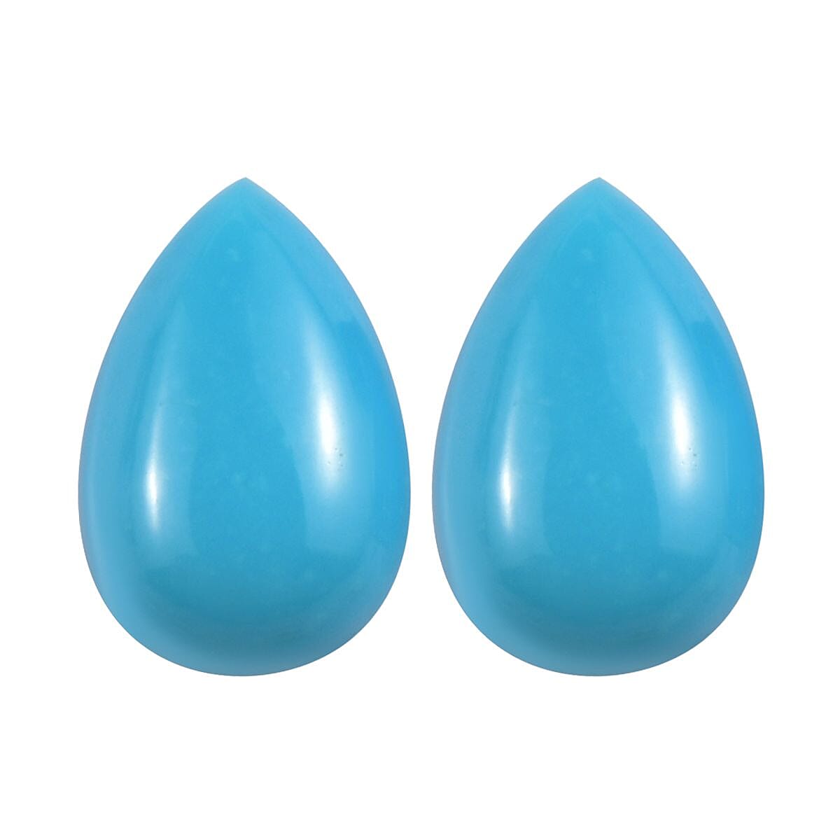 AAA Sleeping Beauty Turquoise Set of 2 (Pear 6x4 mm) 0.68 ctw