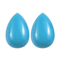 AAA Sleeping Beauty Turquoise Set of 2 (Pear 6x4 mm) 0.68 ctw