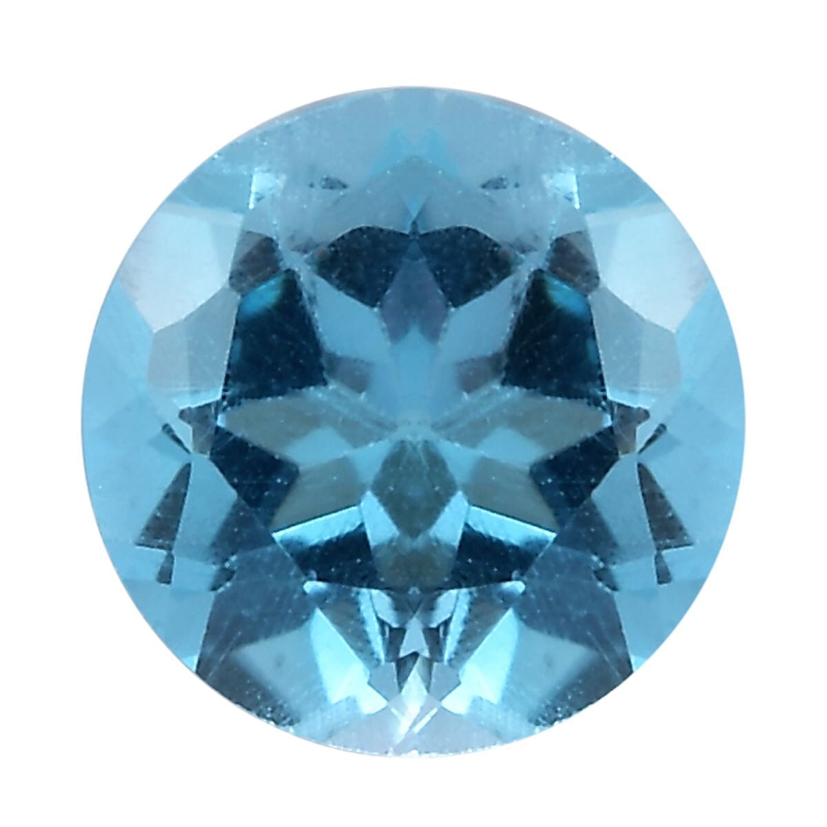 Swiss Blue Topaz (Rnd 6 mm) 0.85 ctw