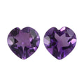 Uruguayan Amethyst Set of 2 (Hrt 6 mm) 1.18 ctw - Sticky add to cart bar