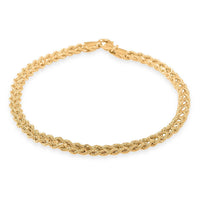 Italian 10K Yellow Gold Bracelet (7.50 In) 2.18 Grams