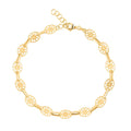 Italian Celestial Wheel Chain Bracelet in 10K Yellow Gold (7-8In) 1.45 Grams - Sticky add to cart bar