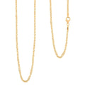 Italian Fancy Link Necklace in 10K Yellow Gold 1.4 Grams 20 Inches - Sticky add to cart bar