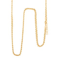 Italian Rope Chain Necklace in 10K Yellow Gold (Adjustable) 4.9 Grams - Sticky add to cart bar