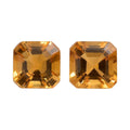 Premium Brazilian Citrine Set of 2 (Oct 5x5 mm) 1.24 ctw - Sticky add to cart bar