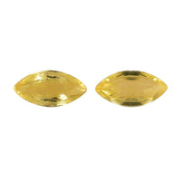 Yellow Sapphire Set of 2 (Mrq 5x2.5 mm) 0.30 ctw