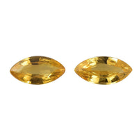 Yellow Sapphire Set of 2 (Mrq 6x3 mm) 0.45 ctw