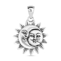 Bali Legacy Sun and Moon Pendant without Chain in Sterling Silver 4.75 Grams - Sticky add to cart bar