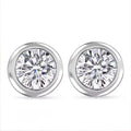 Moissanite 0.50 ctw Stud Earrings in Vermeil Yellow Gold Over Sterling Silver - Sticky add to cart bar