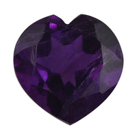 African Amethyst (Hrt 10 mm) 2.93 ctw Loose Gemstone