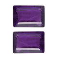 AA African Amethyst Set of 2 (Oct 6x5 mm) 1.01 ctw Loose Gemstone - Sticky add to cart bar