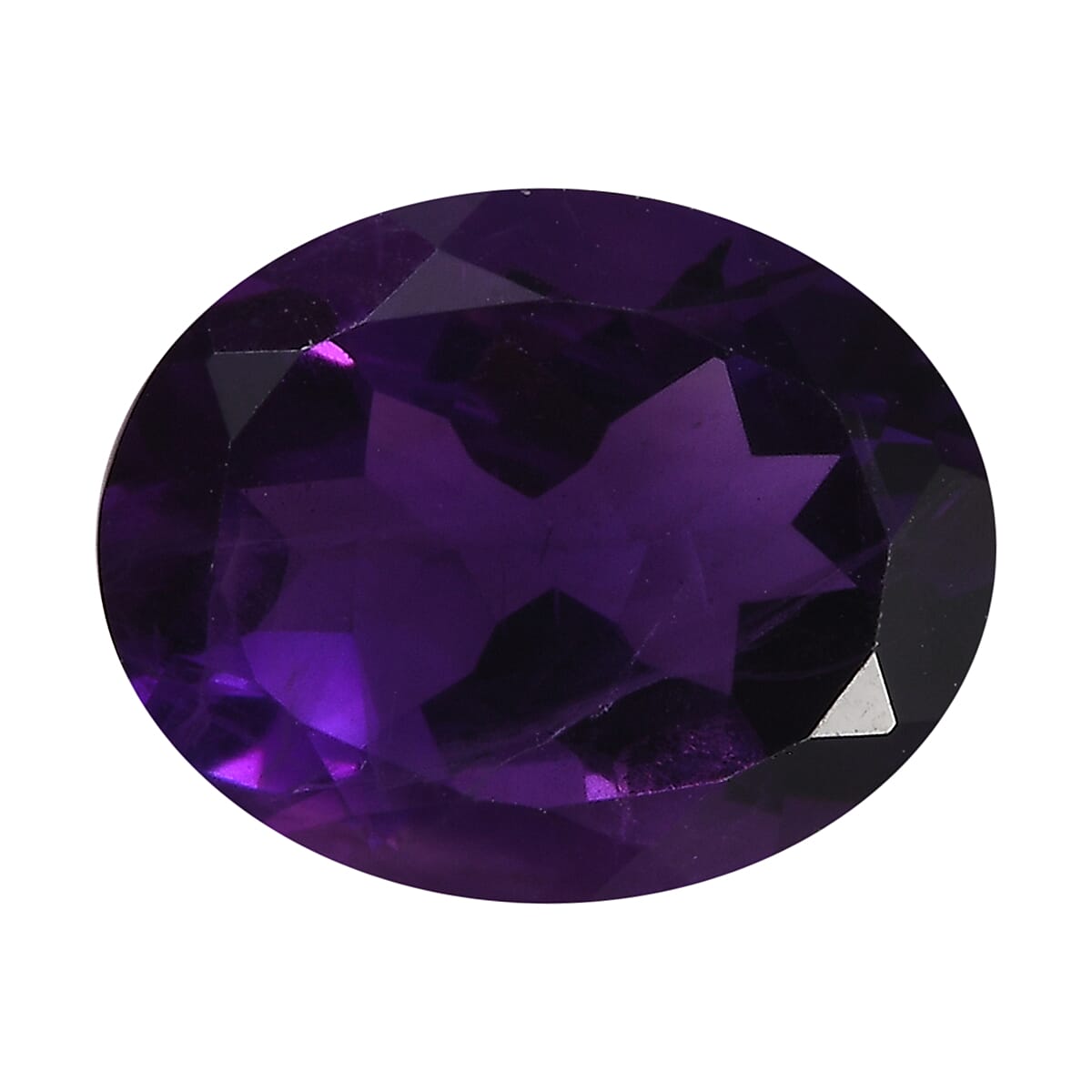 AAA African Amethyst (Ovl 10x8 mm) 2.13 ctw Loose Gemstone