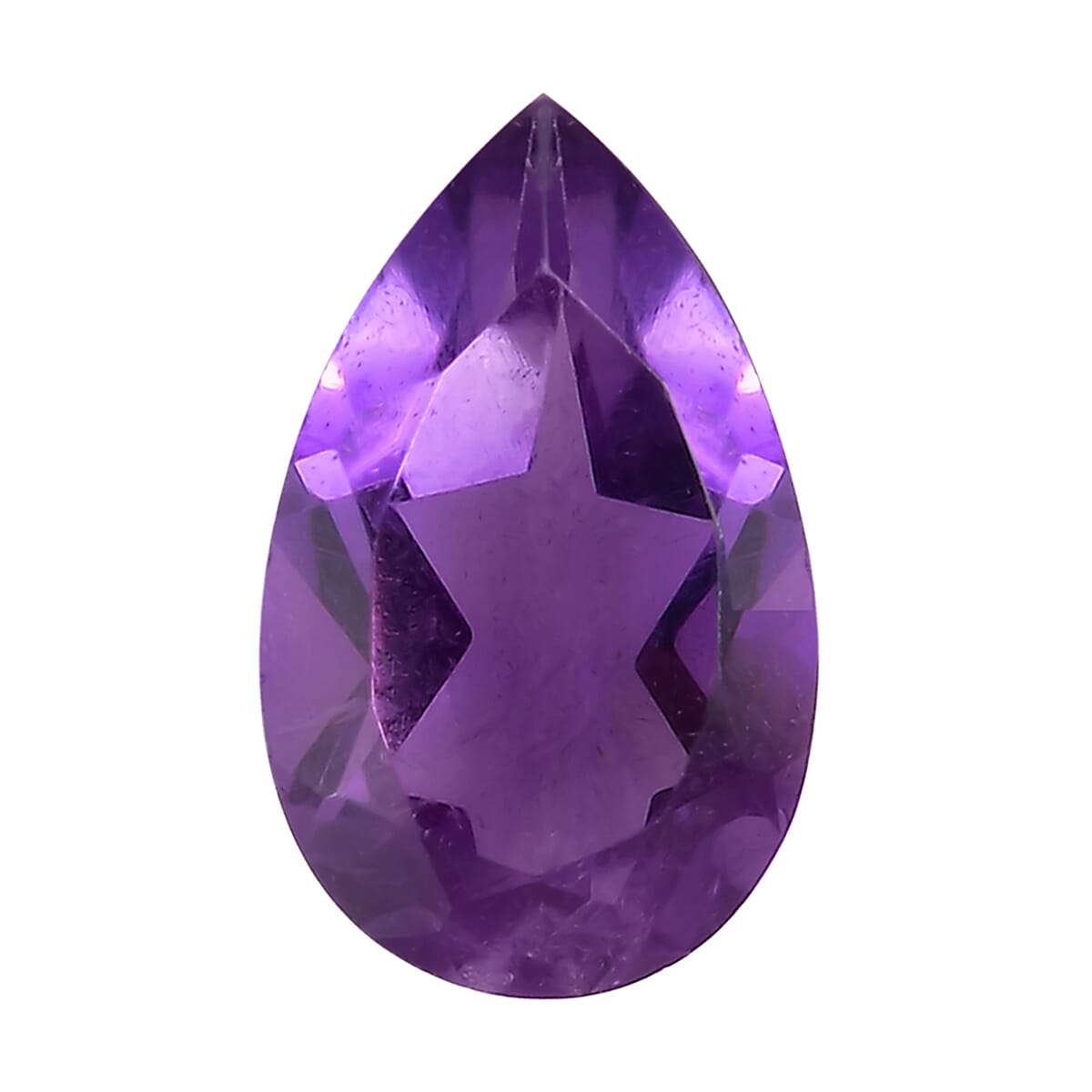 African Amethyst (Pear 8x5 mm) 0.70 ctw Loose Gemstone