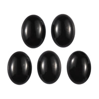 Black Onyx Set of 5 (Ovl 7x5 mm) 4.43 ctw Loose Gemstone