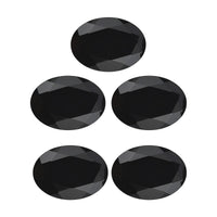 AA Black Onyx Set of 5 (Ovl 7x5 mm) 3.25 ctw Loose Gemstone