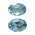 Blue Zircon Set of 2 (Ovl 6x4 mm) 1.17 ctw Loose Gemstone - Sticky add to cart bar
