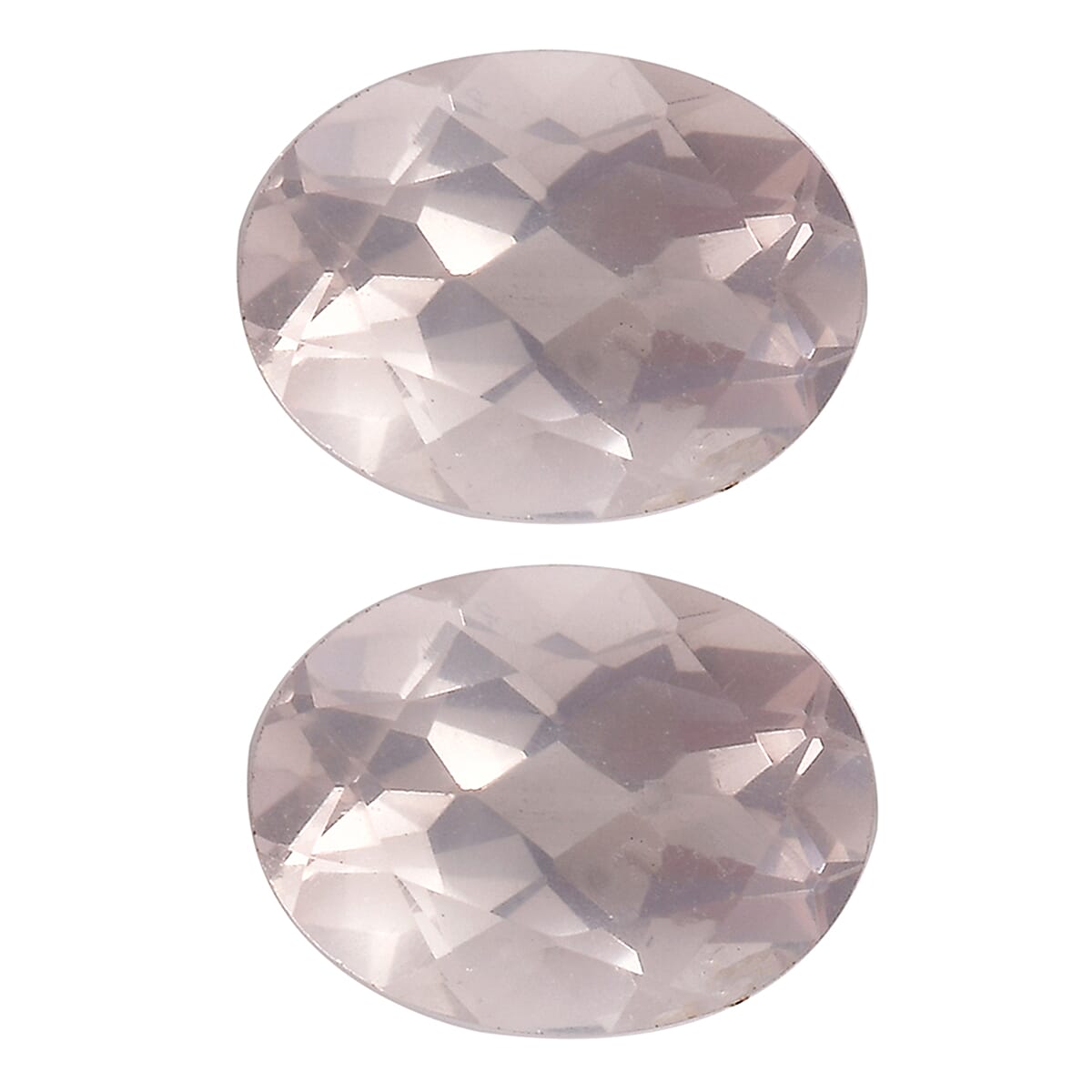 Galilea Rose Quartz Set of 2 (Ovl 8x6 mm) 2.21 ctw Loose Gemstone