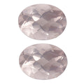 Galilea Rose Quartz Set of 2 (Ovl 8x6 mm) 2.21 ctw Loose Gemstone - Sticky add to cart bar
