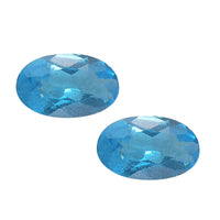 AA Malgache Neon Apatite Set of 2 (Ovl 5x3 mm) 0.42 ctw Loose Gemstone