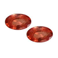 AA Orange Sapphire Set of 2 (Ovl 5x3 mm) 0.51 ctw Loose Gemstone